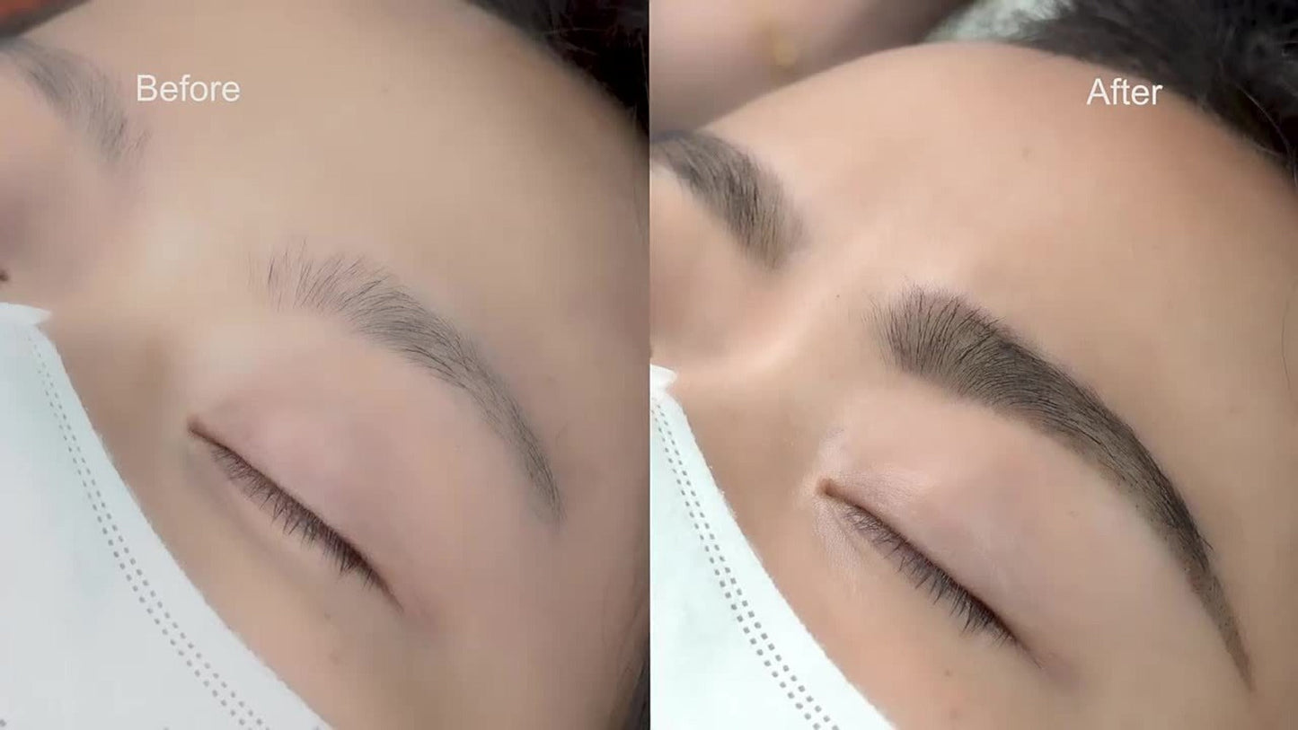 Two-in-One Brow Styling and Color Kit with Applicator, Disposable Clips and Two Shade Options