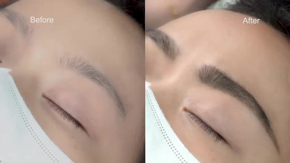 Two-in-One Brow Styling and Color Kit with Applicator, Disposable Clips and Two Shade Options