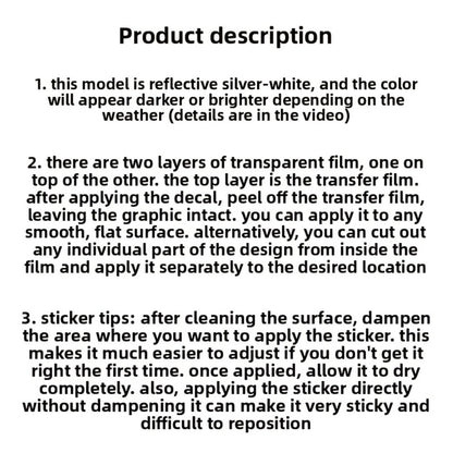Car Window Decal Gothic Skull 2PCS Reflective Silver UV-Resistant Vinyl | Skeleton Sticker Full Cover Halloween Car Decoration Small 17x11in Large 21.6x17.7in Laptop Mirror Auto Styling