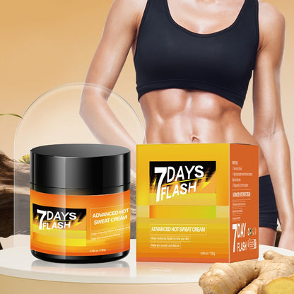 Body Cream 7DAYS FLASH 202g Jar with Glycerin, Hyaluronic Acid, Ginger Oil and Garcinia Cambogia Extract