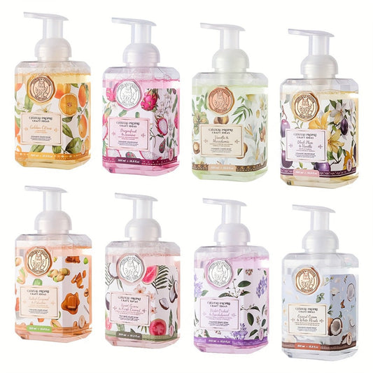 Foaming Hand Soap with Coconut Oil 500ml Ethically Made - Moisturizing Foam Hand Wash 7 Fresh Scents for Bathroom Kitchen All Skin Types 16.9 fl oz