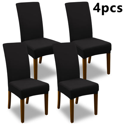Chair Cover Set of 4 or 6 Stretch Jacquard Dining Slipcovers in Nine Available Color Choices