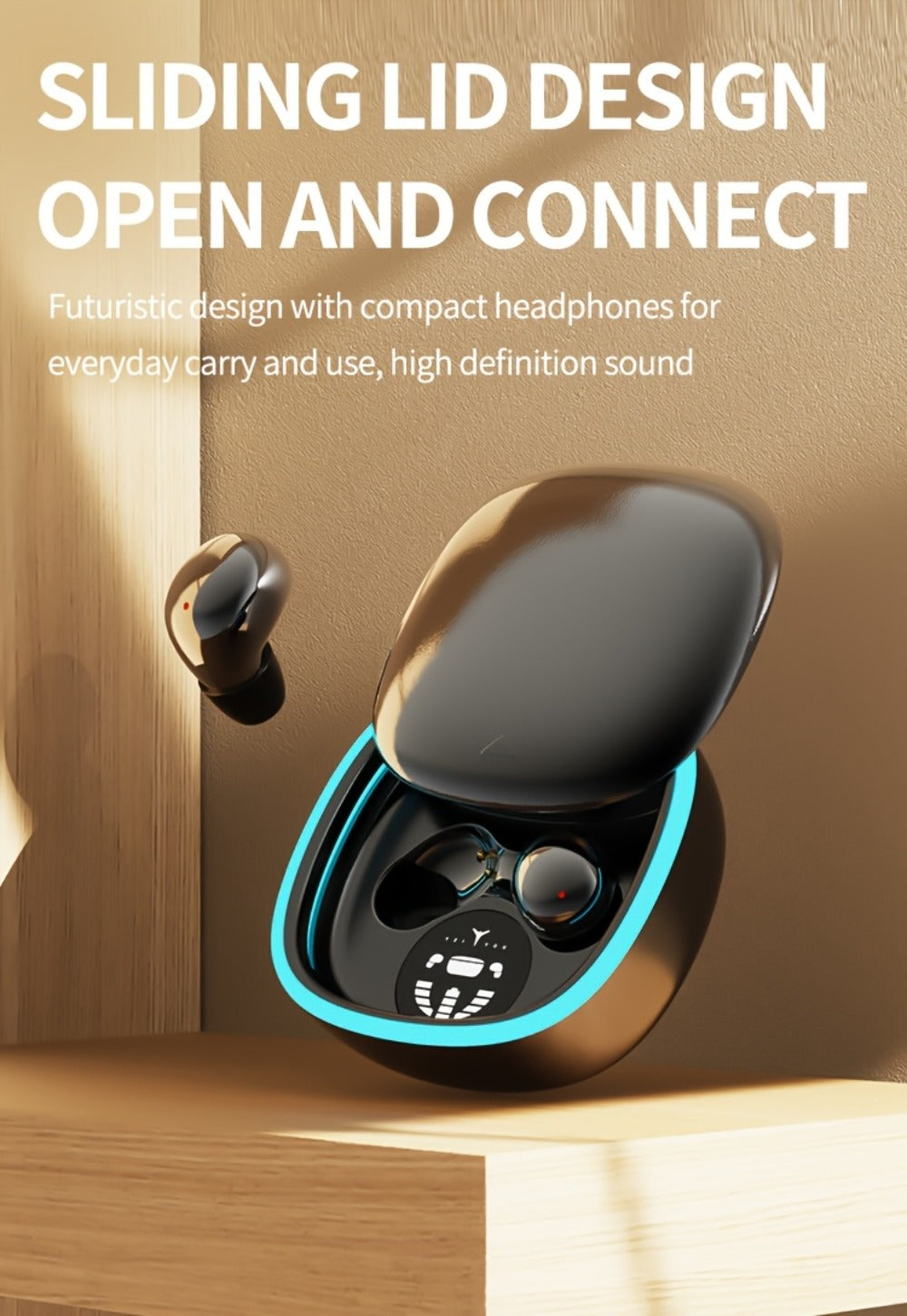 Smallest Invisible Mini Spy Earpiece Wireless, Discreet Low Profile Hidden Earbuds for Small Ear Canals with Microphone Touch Control Type-C, Tiny Micro Headset for Work Study Security Covert Use
