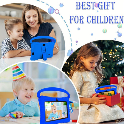 Kids Tablet 7 Inch Android 2GB RAM 16GB 32GB ROM 1TB Expandable WiFi Dual Camera Parental Control Educational Games Eye Protection Drop-Proof Silicone Case Tablet for Kids Toddlers – Pink Blue Purple Navy