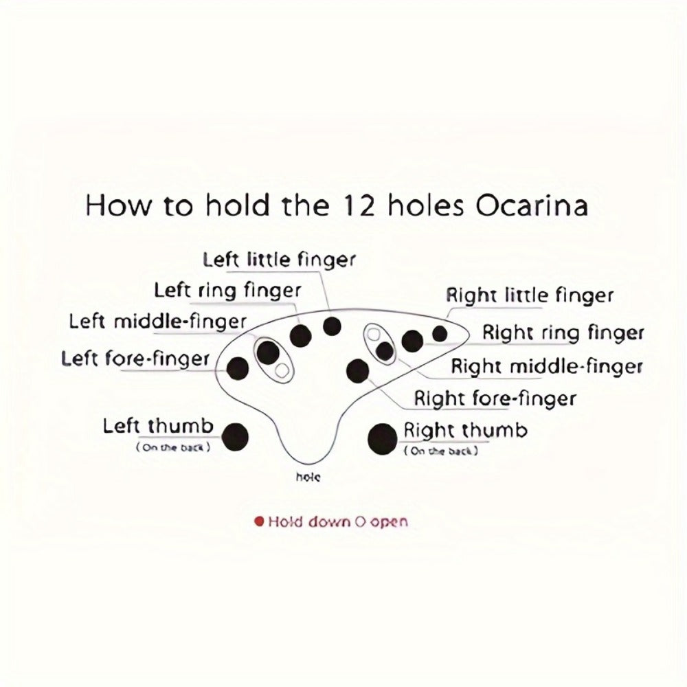 Ceramic Ocarina, Song, Book, Hole for Melody Practice for Home Practice, Rehearsal detail image - detail view 8