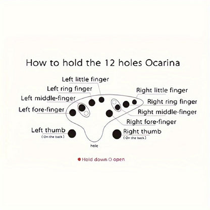 Ceramic Ocarina, Song, Book, Hole for Melody Practice for Home Practice, Rehearsal detail image - detail view 8