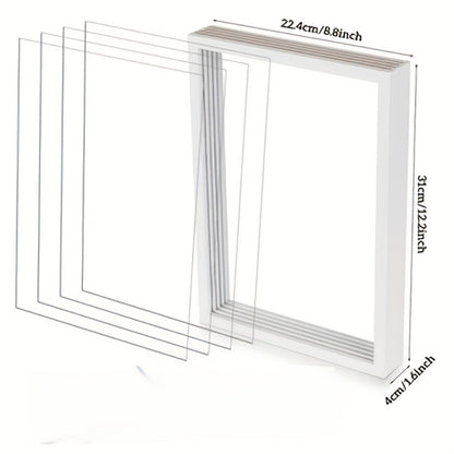 Family Handprint Kit with 4 Slots & 6 Colors – Memory Frame Keepsake Gift