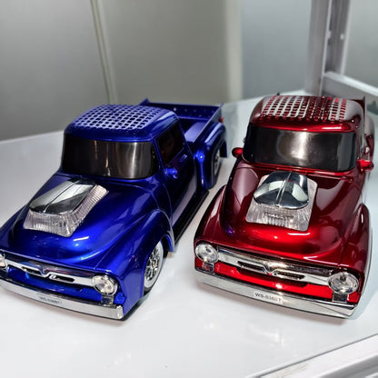Portable Bluetooth Speaker Car-Shaped Model with TWS, USB, FM, TF, AUX and Seven Retained Color Packs