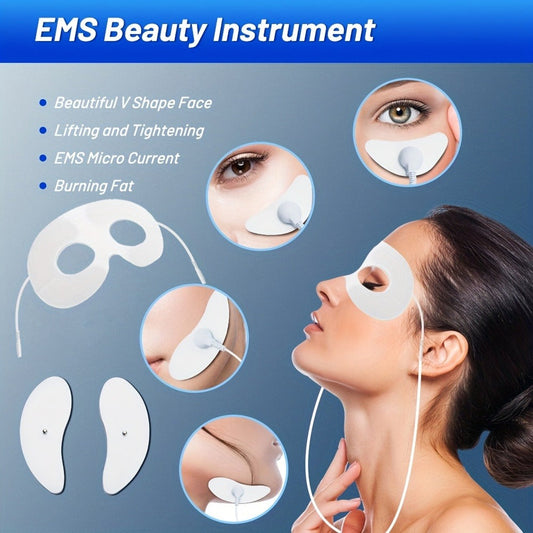 EMS Facial & Eye Massager Microcurrent TENS Device FDA Cleared Face Slimming Anti-Aging Eye Lift 6 Modes 10 Levels Non-Invasive Pain-Free Skincare Tool for Women Men