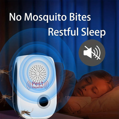 Electronic Rodent Repellent 6 Pack, Auto Frequency Ultrasonic Mouse Repellent Plug In, Indoor Pest Control Device for Home Kitchen Office Warehouse, Upgraded Soundwave Rat Deterrent