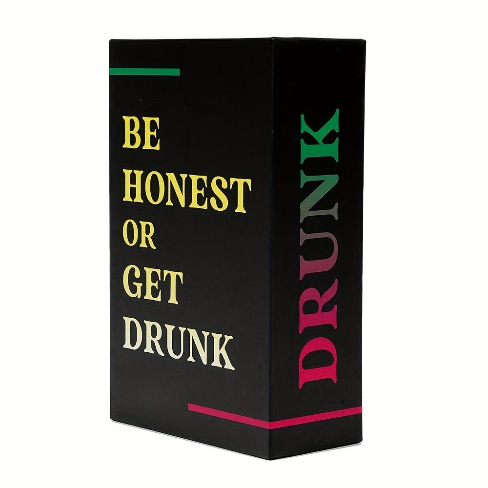 Be Honest or Get Drunk Adult Card Game with Black Box, Truth-Style Prompts and Optional Drinking-Themed Play