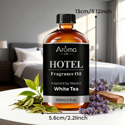 Essential Oil Hotel Fragrance 120ml with White Tea, CapriBreeze, MINE, Beach Villas or R-C Hotel Scents