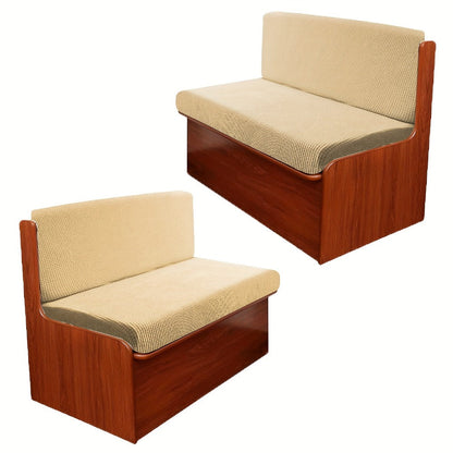 RV Dinette Cushion Covers 4 Pack Stretch Jacquard Sofa Seat Backrest Slipcovers Anti-Pet Hair for Entryways, Bedrooms and Living Spaces