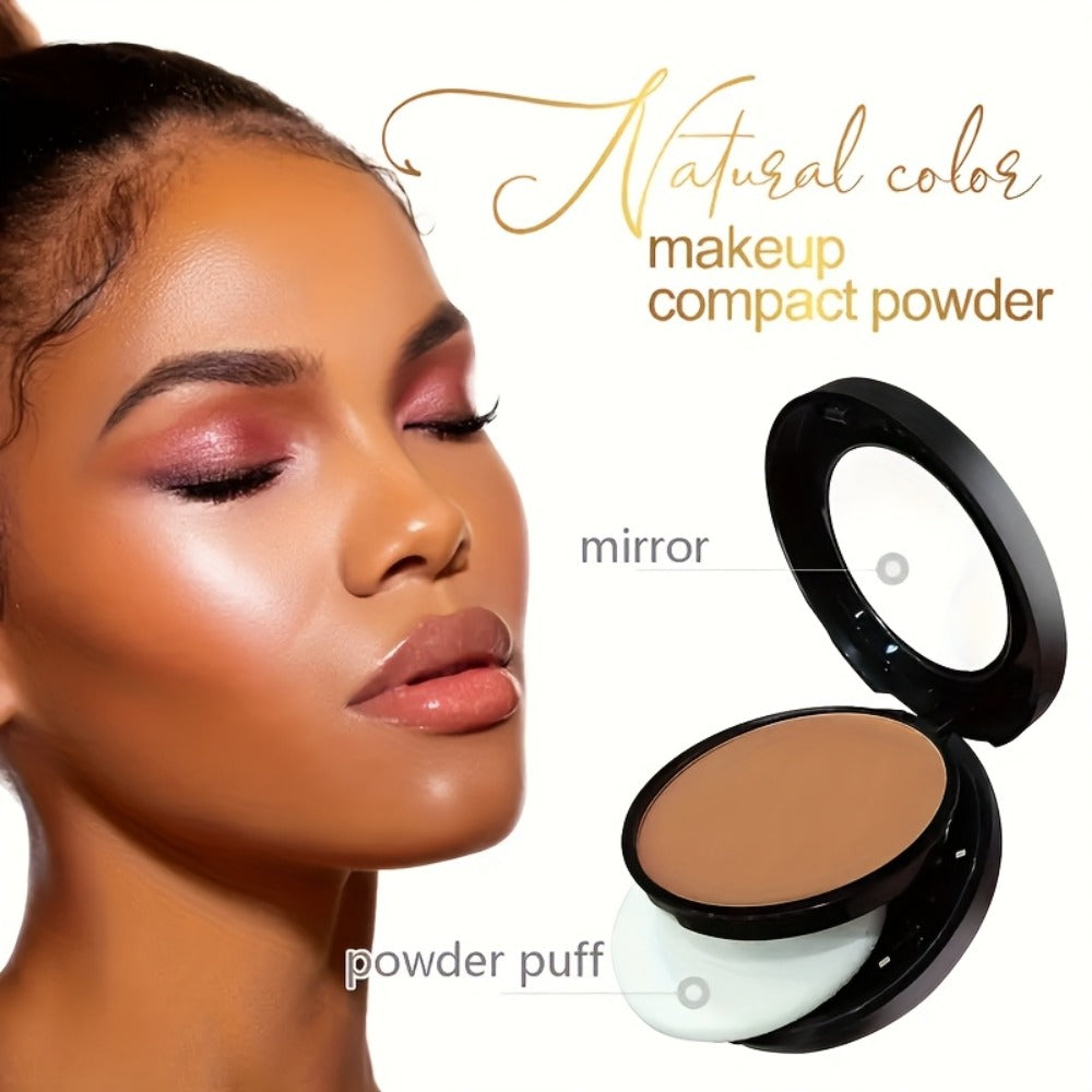 Matte Setting Powder Palette Waterproof Sweat-Proof Buildable Coverage with Squalane Formula — Brightening Contouring Face Powder for All Skin Tones Long Lasting