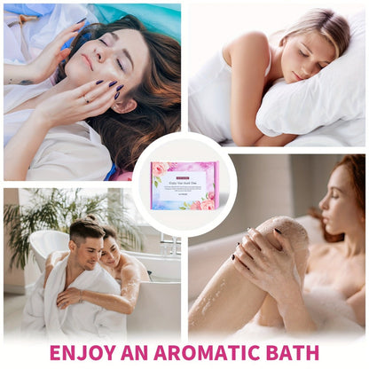 Bath Bombs, 12-Piece Shea Butter and Essential Oil Gift Set with Assorted Round Fizzers and Fragrance Labels