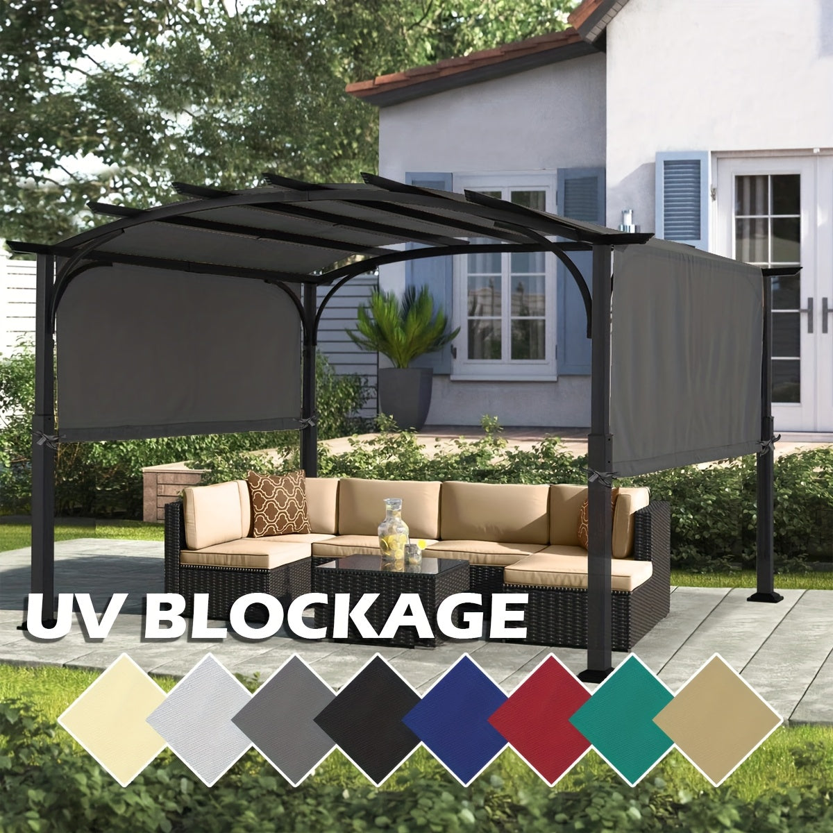 Pergola Canopy UV Resistant | Outdoor Patio Shade Waterproof Replacement