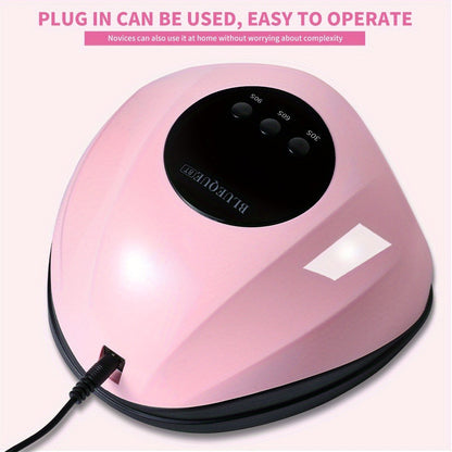 8T UV LED Nail Lamp with 24 Light Beads, Infrared Hand Sensor, 30/60/90s Timers and Two USB Styles
