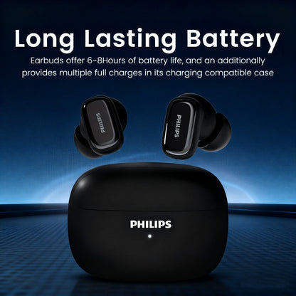 True Wireless Earbuds Philips TAT2569 In-Ear Set with Active Noise Reduction, Touch Controls and Three Color Options