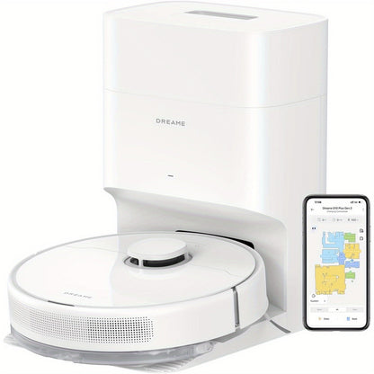 Dreame D10 Plus Gen 2 Self-Emptying Robot Vacuum & Mop Refurbished – 6000Pa Suction | 90-Day Base | LiDAR Navigation | Obstacle Avoidance | Wi-Fi App & Voice Control | Smart Floor Cleaner for Home