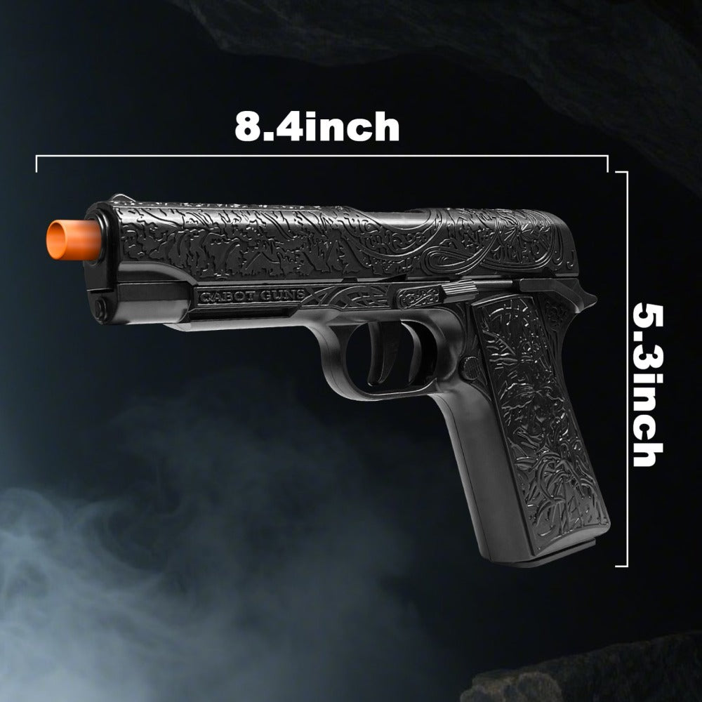 Soft Bullet Toy Gun with 120 Shells & Ejecting Shell System – Semi-Auto Rapid-Fire Pistol for Boys, 2 Magazines, Indoor Outdoor Shooting Game, Birthday Gift for Kids Ages 6+