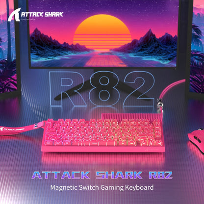 Hall Effect Mechanical Gaming Keyboard Attack Shark R82HE 80%, 0.005mm Rapid Trigger, 8000Hz Polling Rate