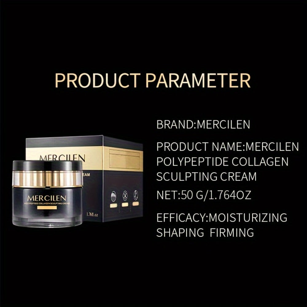 Face Cream Collagen Hyaluronic Acid Formula with Squalane, Glycerin and Alcohol-Free Bottle Format