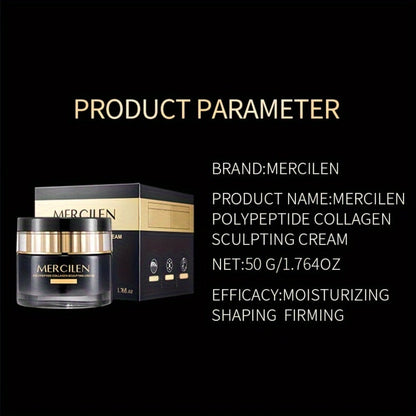 Face Cream Collagen Hyaluronic Acid Formula with Squalane, Glycerin and Alcohol-Free Bottle Format