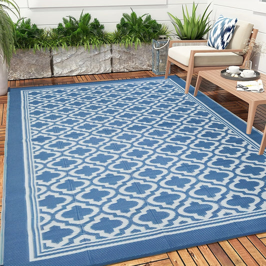 Outdoor Mat | Reversible Foldable Polypropylene RV Camping Patio Picnic
