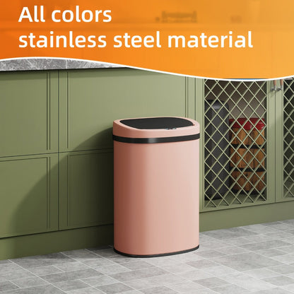 Touchless Motion Sensor Trash Can 13 Gallon 50L – Automatic Kitchen Garbage Can for Home Office Bedroom Living Room