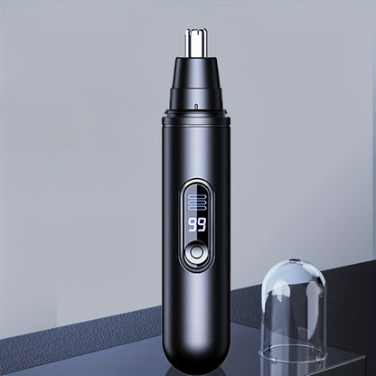 Rechargeable Nose, Ear and Eyebrow Hair Trimmer with LED Display in Two Exact Checkout Configurations