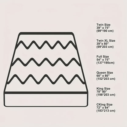 Mattress Topper Plush Down-Alternative Pillow Top with Deep-Pocket Skirt and Six Bed Sizes