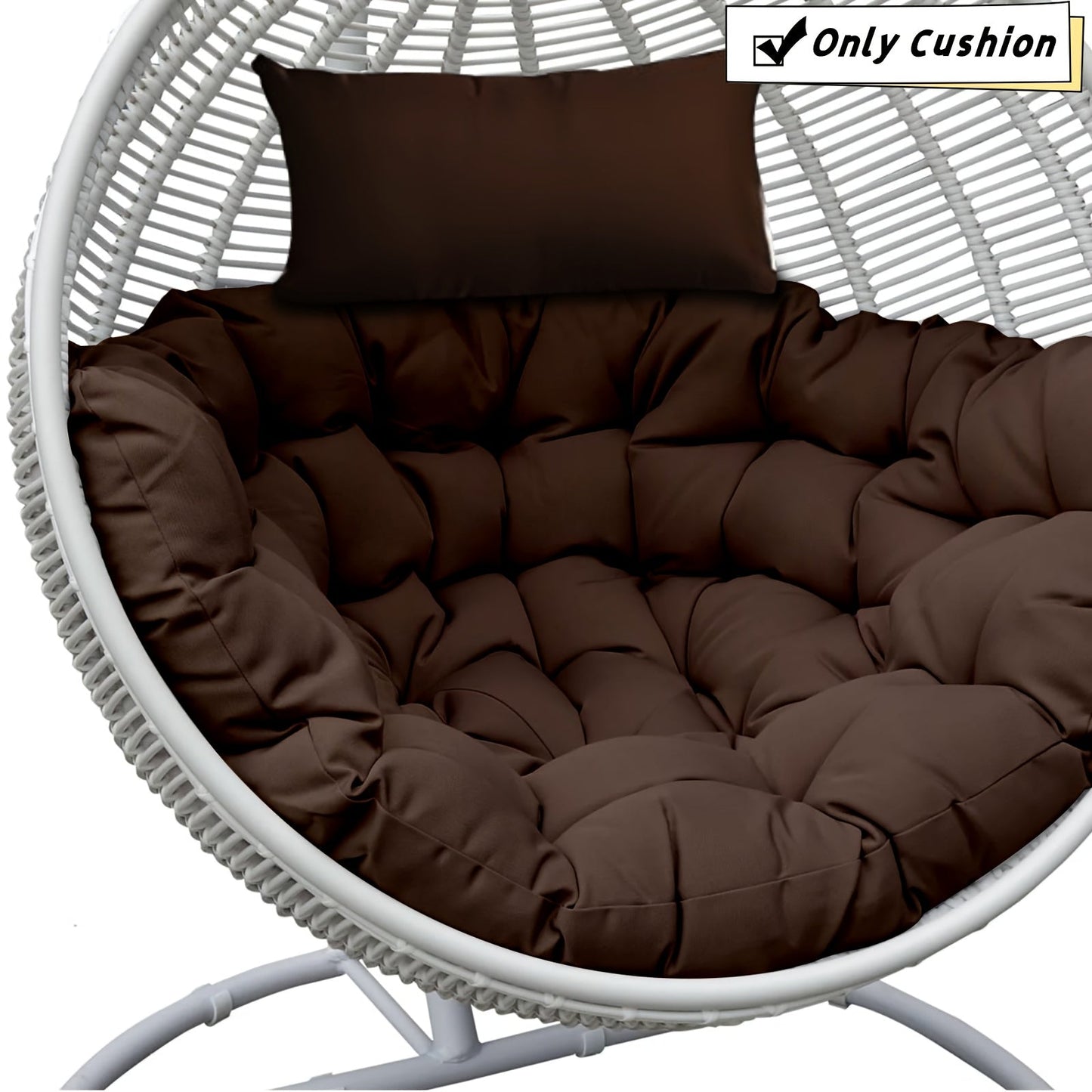 Chair Cushion shown in the Brown option