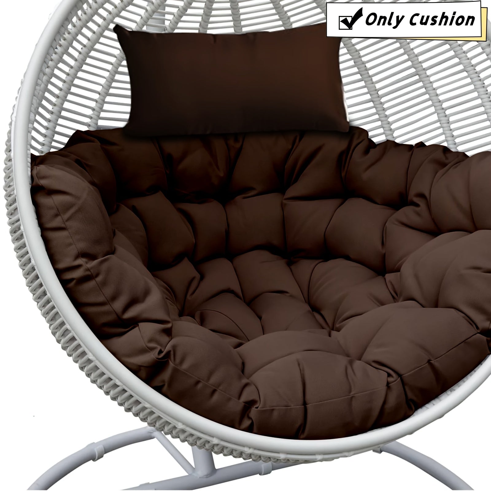 Chair Cushion shown in the Brown option