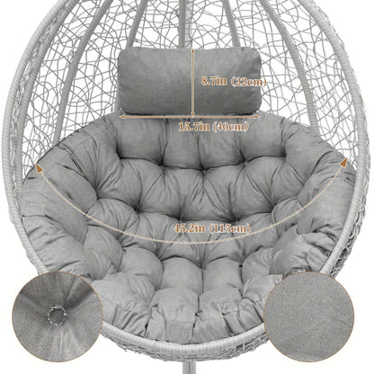 Chair Cushion with Adjustable Headrest for Comfortable Everyday Seating in Patio detail image - detail view 11