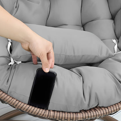 Chair Cushion with Adjustable Headrest for Comfortable Everyday Seating in Patio detail image