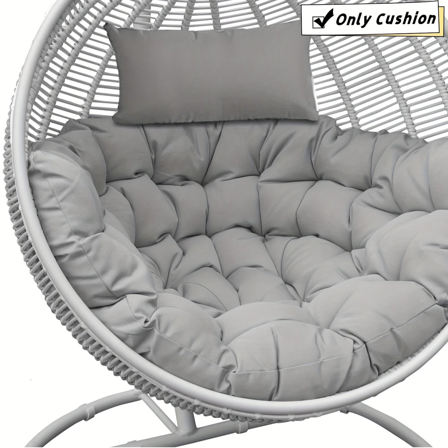 Chair Cushion shown in the Gray option