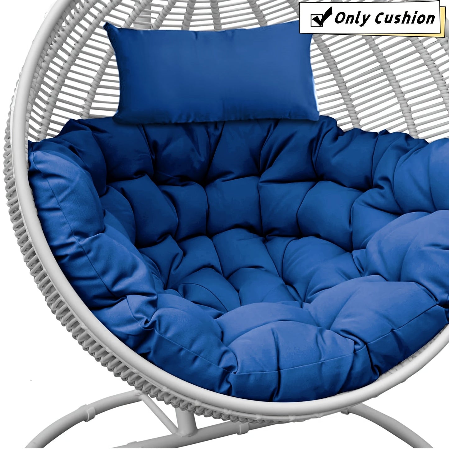 Chair Cushion shown in the Royal Blue option