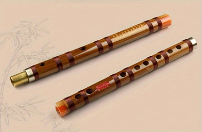 Chinese Bamboo Dizi Flute, Two-Section Traditional Instrument for Beginners detail image - detail view 11