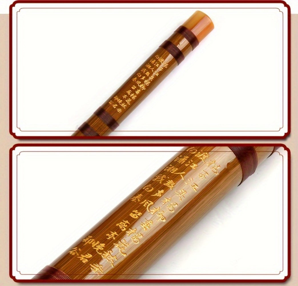 Chinese Bamboo Dizi Flute, Two-Section Traditional Instrument for Beginners detail image - detail view 13