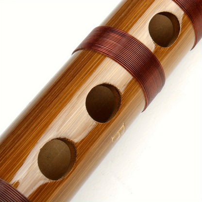 Chinese Bamboo Dizi Flute, Two-Section Traditional Instrument for Beginners detail image - detail view 6