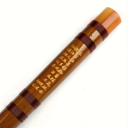 Chinese Bamboo Dizi Flute, Two-Section Traditional Instrument for Beginners detail image - detail view 8