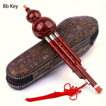 Chinese Hulusi Gourd Flute, Portable Beginner Wind Instrument for Practice detail image - detail view 3