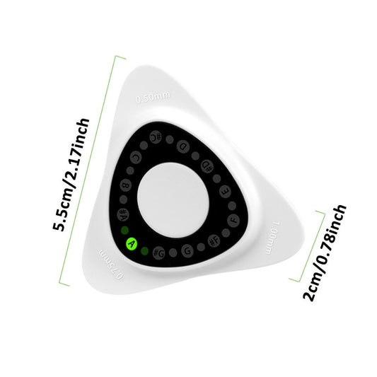 Chromatic Instrument Tuner, 1.0mm, Guitar, Pick, 4-in-1 for Guitar and Bass Tuning detail image