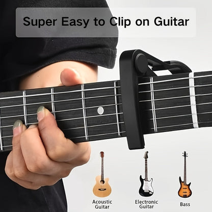 Chromatic Instrument Tuner, 9 Pcs Rosewood, Portable, Guitar, Accessories for Guitar detail image - detail view 3