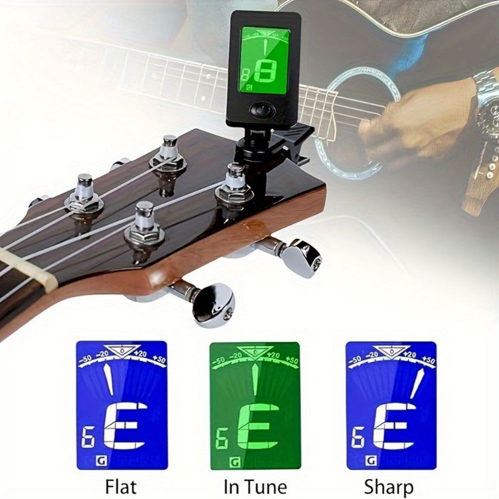 Chromatic Instrument Tuner, 9 Pcs Rosewood, Portable, Guitar, Accessories for Guitar detail image - detail view 8
