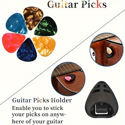 Chromatic Instrument Tuner, 9 Pcs Rosewood, Portable, Guitar, Accessories for Guitar detail image - detail view 9