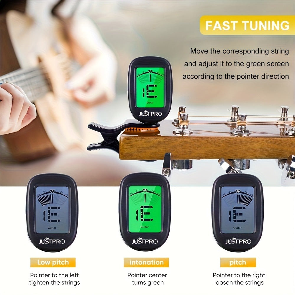 Chromatic Instrument Tuner, Portable, 36V, Guitar, Semitone for Guitar and Bass Tuning detail image - detail view 3