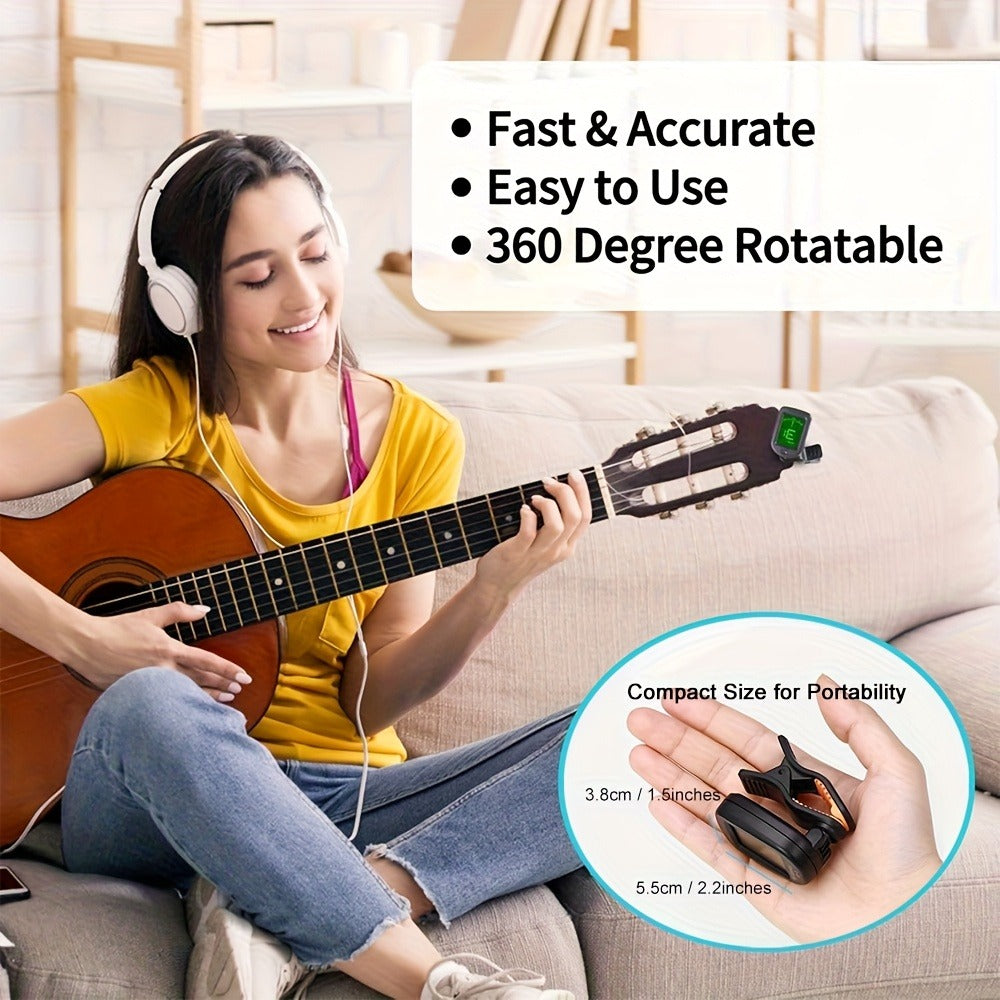 Chromatic Instrument Tuner, Portable, 36V, Guitar, Semitone for Guitar and Bass Tuning detail image - detail view 5