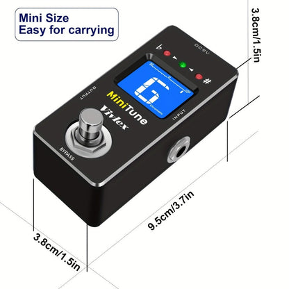 Chromatic Instrument Tuner, True Bypass, Tuner Pedal, Guitar for Guitar and Bass Tuning detail image - detail view 4