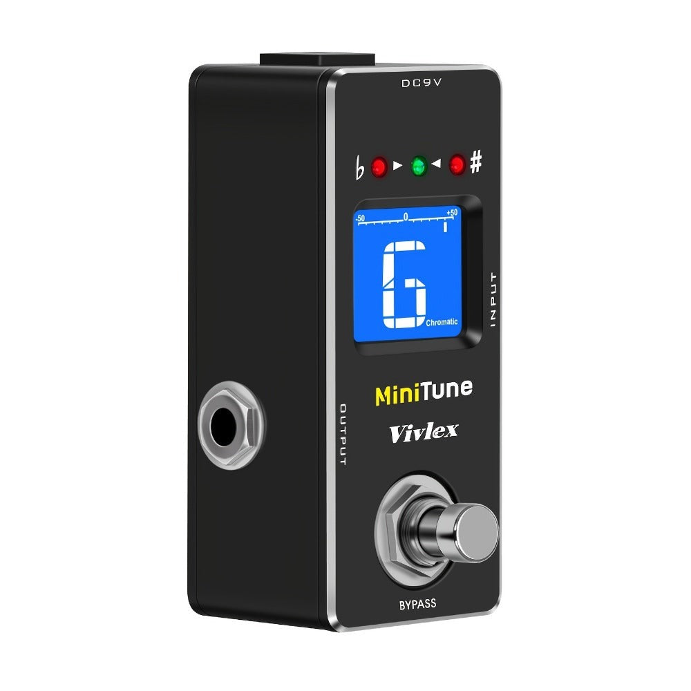 Chromatic Instrument Tuner, True Bypass, Tuner Pedal, Guitar for Guitar and Bass Tuning detail image - detail view 6